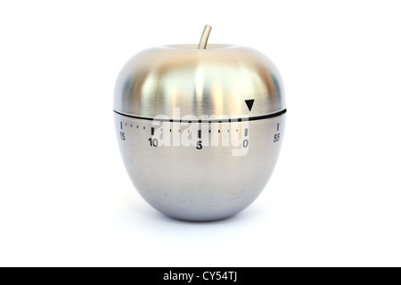 Eieruhr isoliert auf weißem Hintergrund. Stockfoto