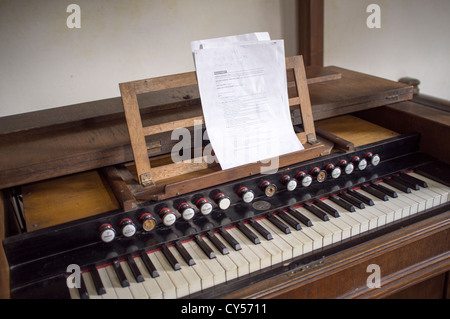 Kirchenorgel Capel y Ffin in den Brecon Beacons National Park Wales UK Stockfoto