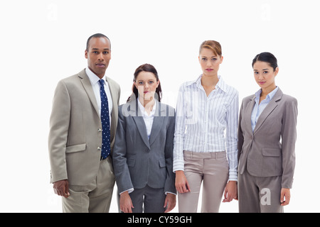 Business Team stehen nebeneinander Stockfoto