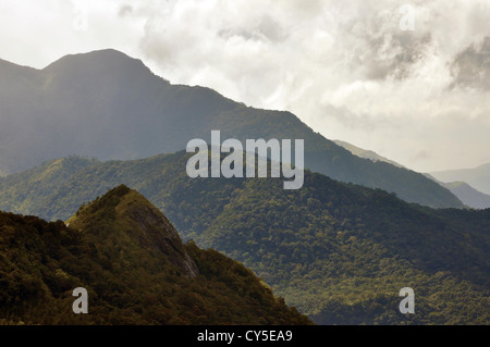 Die Skyline Ponmudi Hills, Kerala, Indien Stockfoto