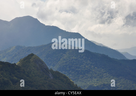 Die Skyline Ponmudi Hills, Kerala, Indien Stockfoto