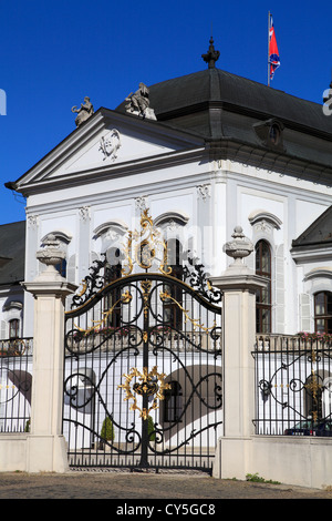 Slowakei, Bratislava, Grassalkovich Palast, Residenz des Präsidenten, Stockfoto