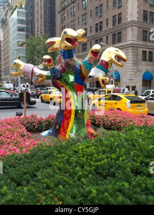 Kunst im öffentlichen Raum-Skulptur an der Park Avenue in New York City Stockfoto