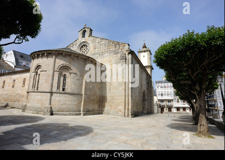 Iglesia de Santa María del Campo-Viveiro-Lugo. Viveiro, Galicien, Spanien. Stockfoto