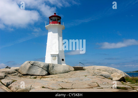 Kanada Nova Scotia Halifax Atlantik Küste Peggys Cove Leuchtturm Maritime Provinzen Stockfoto