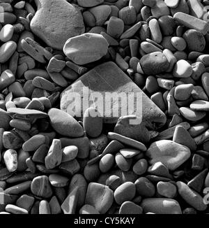 Felsen und Geröll, Küste, Kearney Point, Co Down, Nordirland Stockfoto