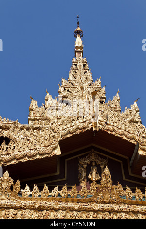Bestandteil der Sule-Pagode in Rangun, Myanmar Stockfoto