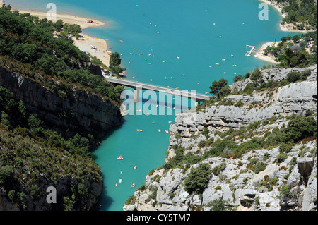 Gorges du Verdon, eines der herrlichsten Landschaft in der Provence Stockfoto