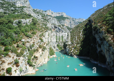 Gorges du Verdon, eines der herrlichsten Landschaft in der Provence Stockfoto