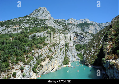 Gorges du Verdon, eines der herrlichsten Landschaft in der Provence Stockfoto