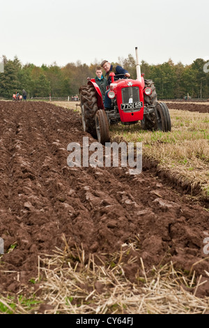 Pflügen Wettbewerb in Perthshire, Schottland Stockfoto