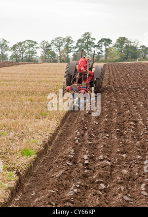 Pflügen Wettbewerb in Perthshire, Schottland Stockfoto