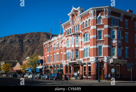 Strater Hotel am Main Avenue in Durango, Colorado Stockfoto