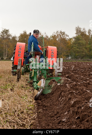 Pflügen Wettbewerb in Perthshire, Schottland Stockfoto