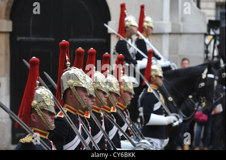 Soldaten am Horseguards in London Stockfoto