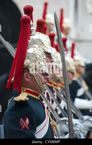 Soldaten am Horseguards in London Stockfoto