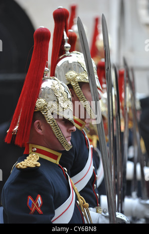 Soldaten am Horseguards in London Stockfoto