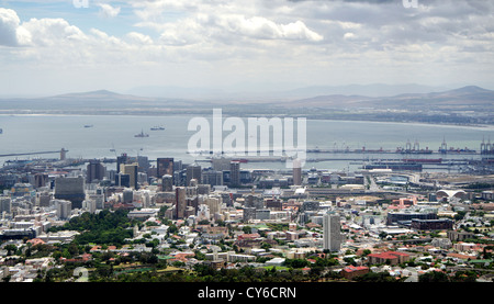 Panoramablick von Cape Town, Südafrika. Stockfoto