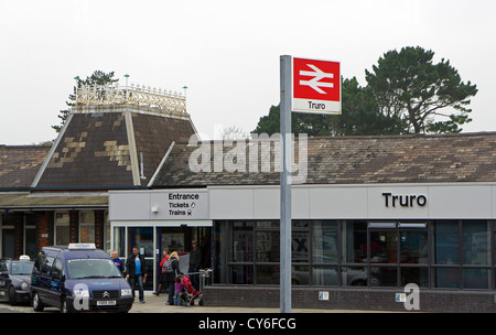 Der Bahnhof in Truro, Cornwall, UK Stockfoto