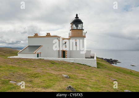 Stoner Leuchtturm an der Küste von Wester Ross, NW Highlands, Schottland Stockfoto