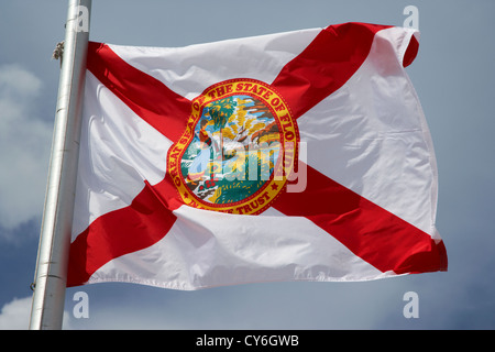 Florida Zustand-Flagge usa Stockfoto