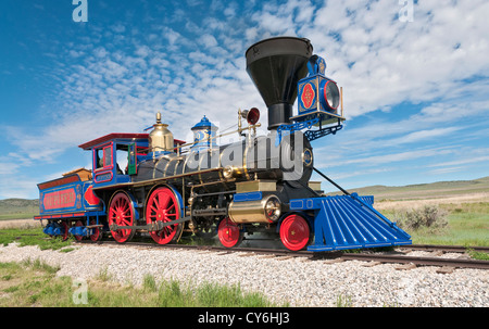 Utah, Golden Spike National Historic Site, Treffpunkt der Union Pacific und Central Pacific Eisenbahn am 10. Mai 1869 Stockfoto