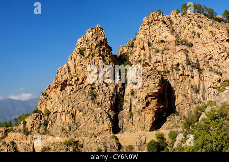 Die calanche Piana Corse du sud Deux Sevi Frankreich 2a Stockfoto