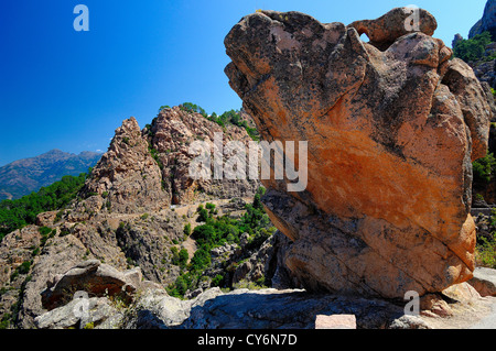 Die calanche Piana Corse du sud Deux Sevi Frankreich 2a Stockfoto