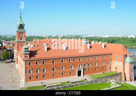 Das Königsschloss am Schlossplatz, Altstadt in Warschau, Polen Stockfoto