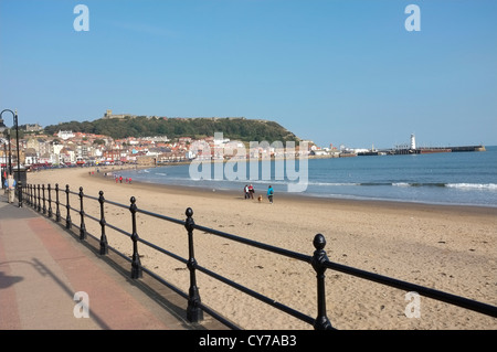 Scarborough Strand & South Bay, North Yorkshire Stockfoto