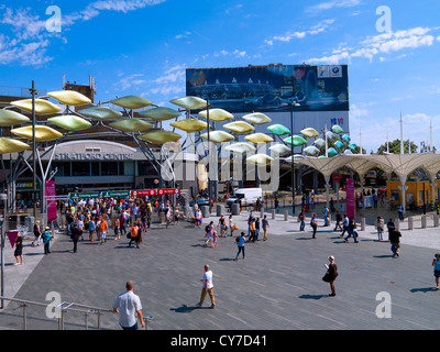 London Park Olympiadorf Stratford East London UK. Stockfoto