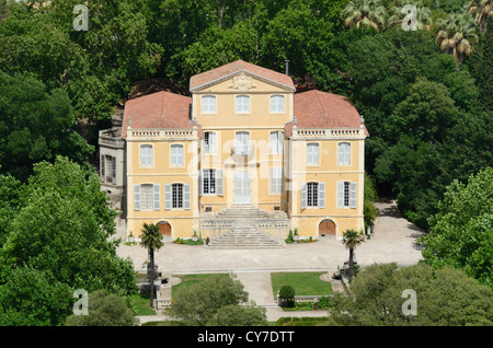 Luftaufnahme des c18th Bastide De La Magalone und Park oder Garten Marseille oder Marseille Frankreich Stockfoto