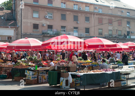 Dolac Markt, Zagreb, Kroatien Stockfoto