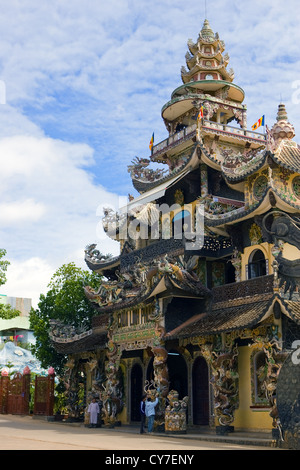 Chua Linh Phuoc Pagode, Da Lat, Vietnam Stockfoto