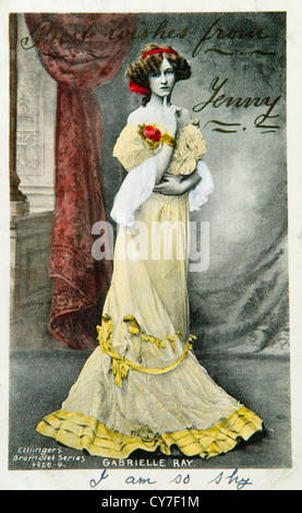 Schauspielerin Gabrielle Ray viktorianischen Edwardian London. Stockfoto