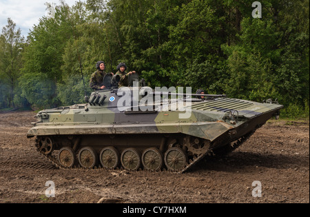 BMP-2 Schützenpanzer der finnischen Armee. Stockfoto