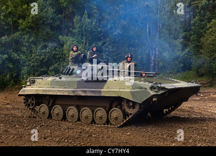 BMP-2 Schützenpanzer der finnischen Armee. Stockfoto