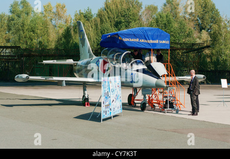 Kunstflug Düsenflugzeug L - 39M 1 - Allgemeine Ansicht. Stockfoto