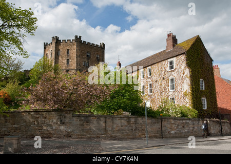 Normannische Burg in der Stadt Durham. Northern England, Großbritannien Stockfoto