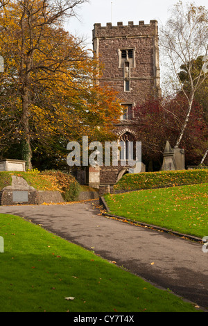 St. Woolas Kathedrale, Newport, Wales, UK. Stockfoto