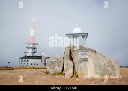 Brocken, ein Berg in Deutschland Stockfoto