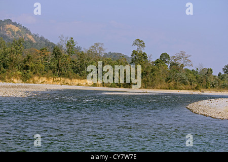 Debang Flussbett, Arunachal Pradesh, Indien Stockfoto