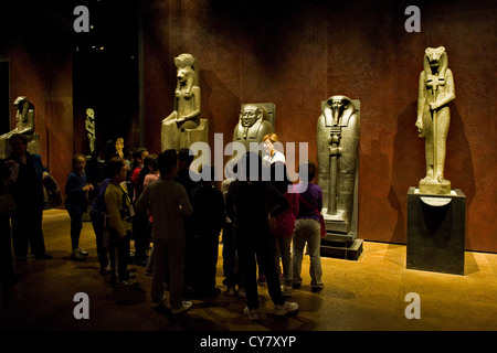 Italien, Piemont, Turin, Ägyptisches Museum, statuarische Zimmer Stockfoto