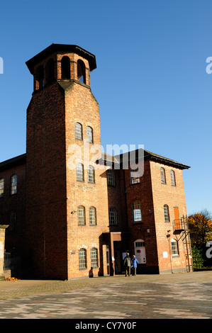 Derby historische Spinnerei, Kathedrale grün. Stockfoto