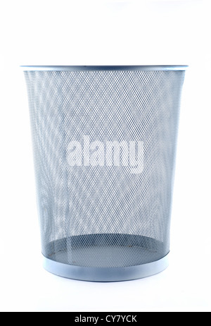 Müll kann isolierten auf weißen Hintergrund Stockfoto