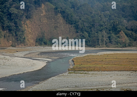 Debang Flussbett, Arunachal Pradesh, Indien Stockfoto