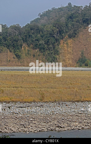 Debang Flussbett, Arunachal Pradesh, Indien Stockfoto