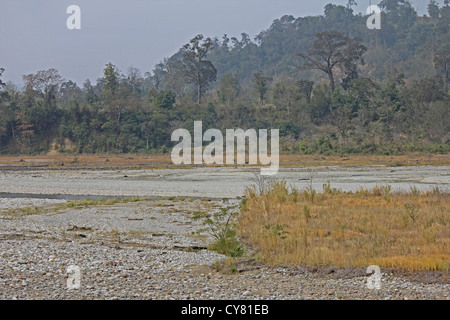 Debang Flussbett, Arunachal Pradesh, Indien Stockfoto