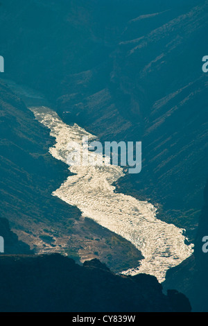 Colorado River wie gesehen von Lipan Point, South Rim, Grand Canyon Nationalpark in Arizona Stockfoto