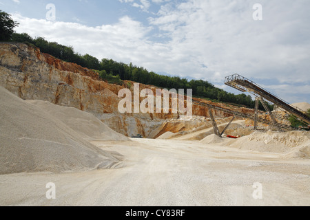 Steinbruch in Dordogne, Frankreich Stockfoto